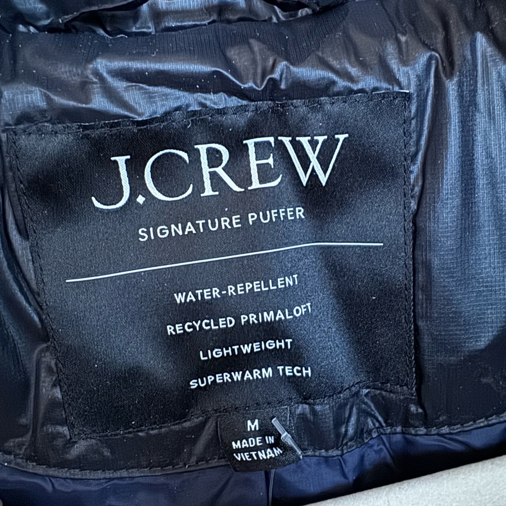 J. Crew, Villa puffer coat with PrimaLoft, Black, M - Picture 5 of 6